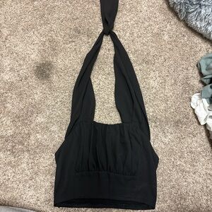 Black Halter Top